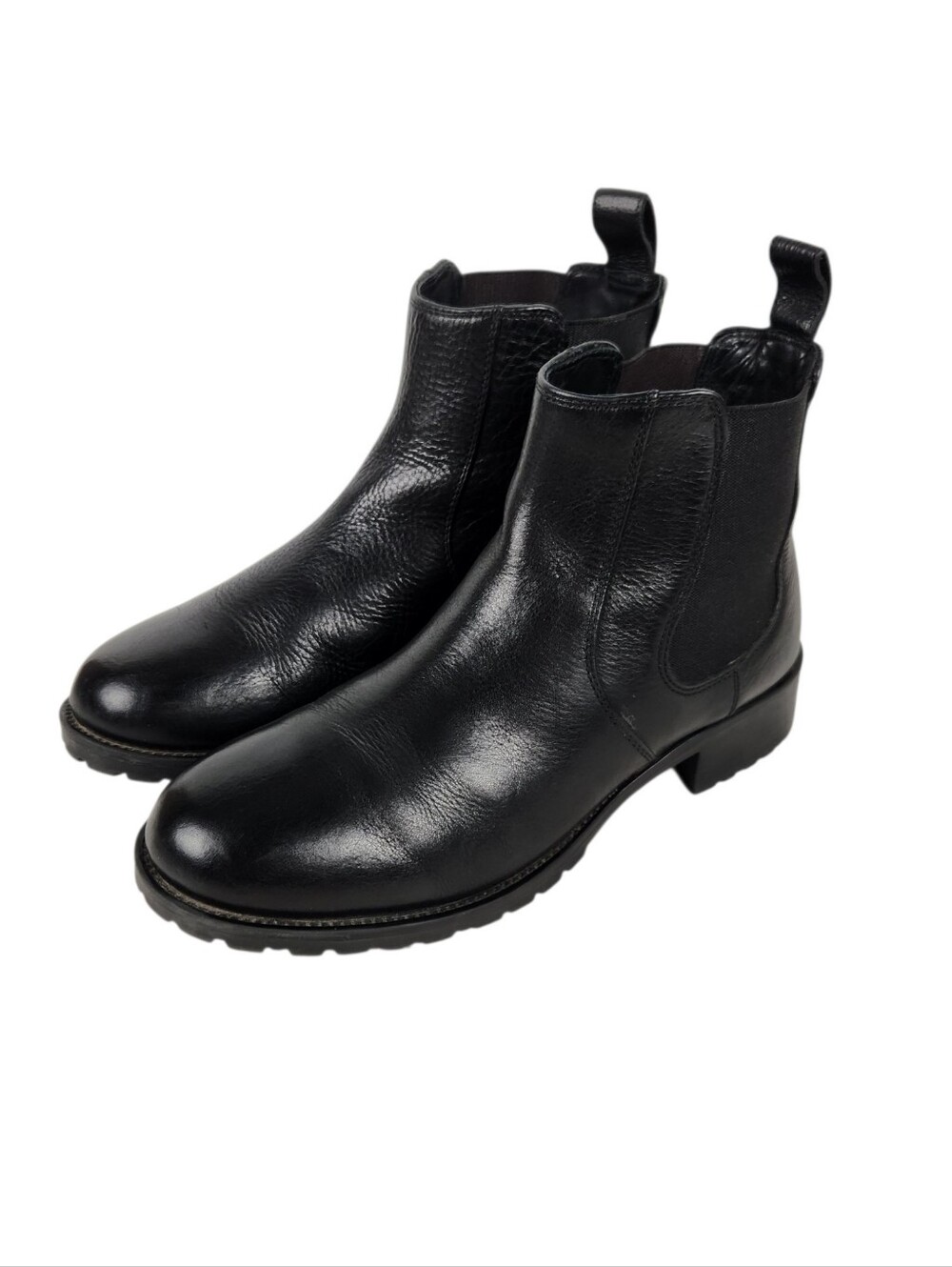 Duluth Trading Co Lifetime Leather Chelsea Boot Black Womens Size 9